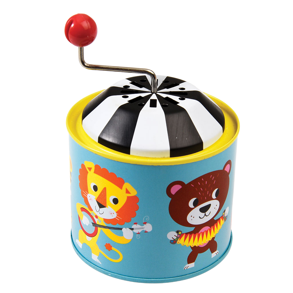 Winding tin music box - Animal Band | ﻿Rex London