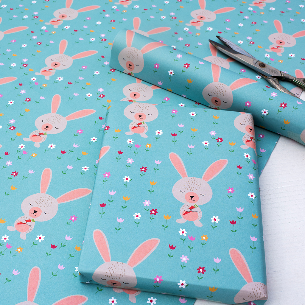 DAISY THE RABBIT WRAPPING PAPER (5 SHEETS) | ﻿Rex London