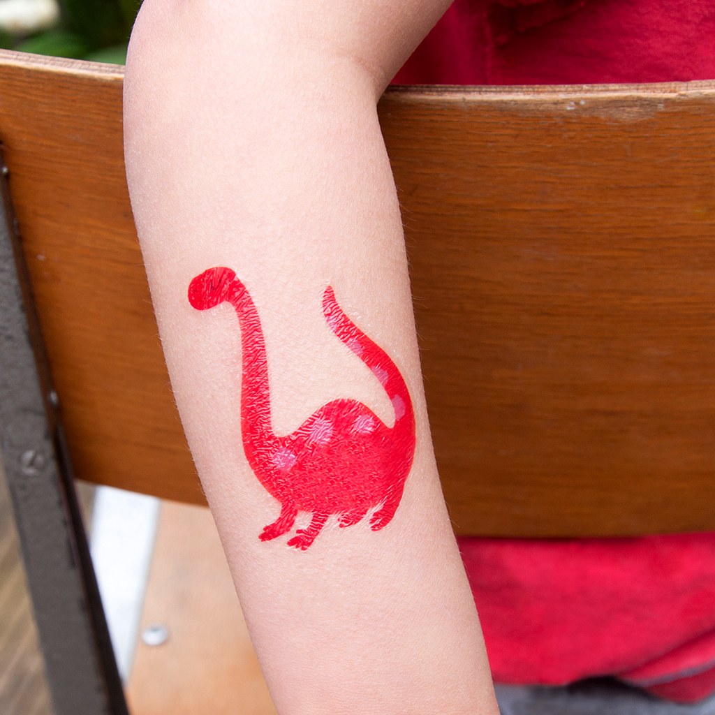 Dinosaur Temporary Tattoo Valentines Day Cards  A Thrifty Mom  Recipes  Crafts DIY and more