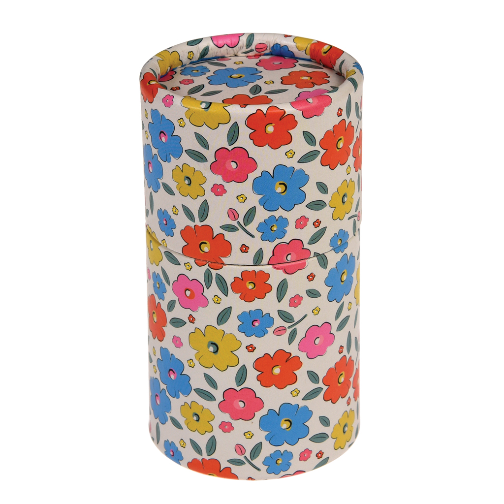 Boite de 36 crayons de couleur motifs fleurs Rex London - Le petit Souk