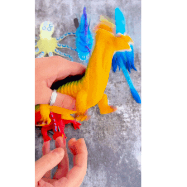 squishy toy - two headed dragon