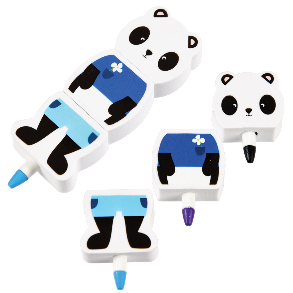 JAMIE THE PANDA CRAYON & ERASER | ﻿Rex London