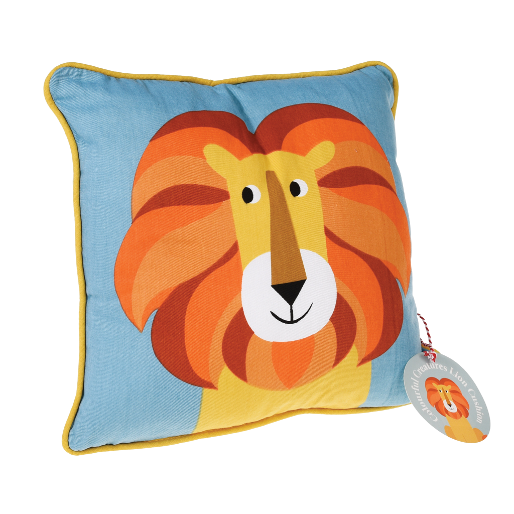 CHARLIE THE LION CUSHION | ﻿Rex London