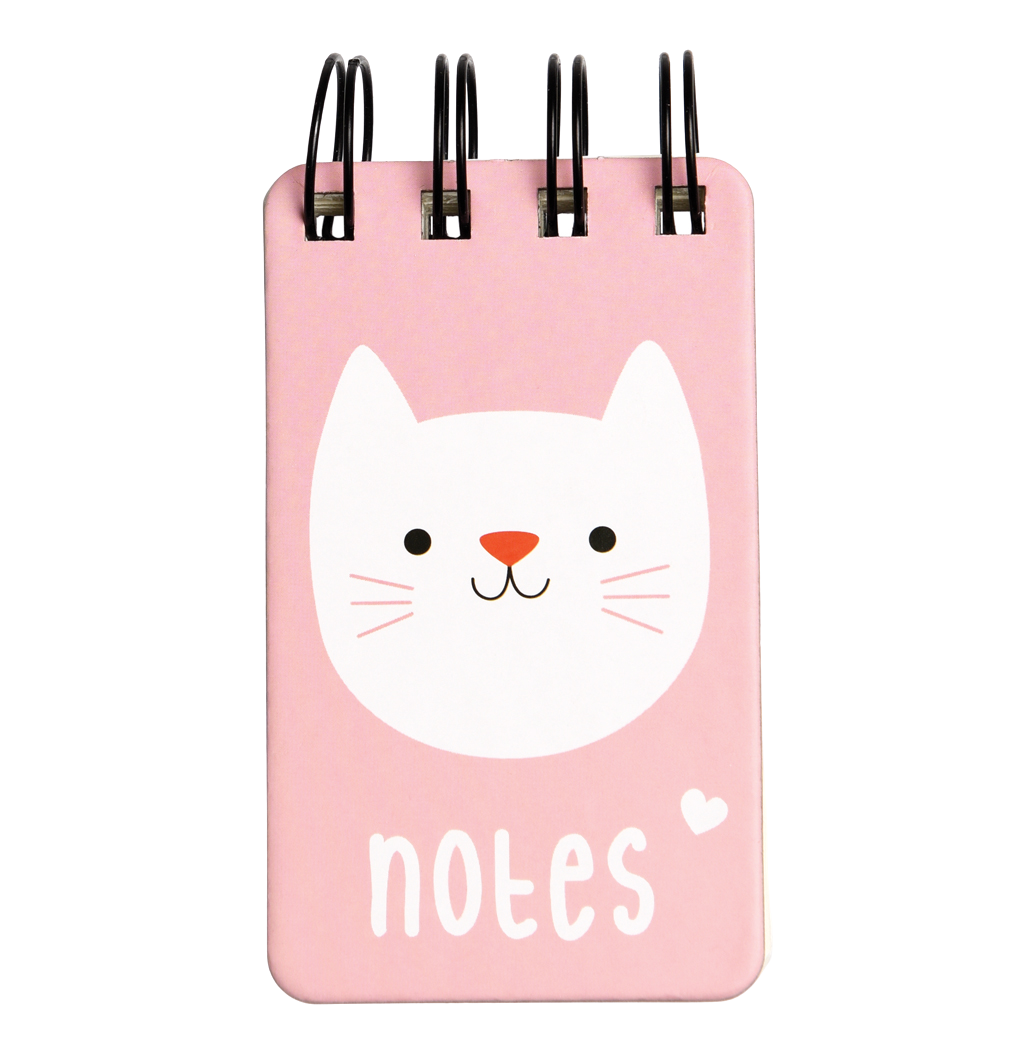 MINI CAT SPIRAL NOTEBOOK | ﻿Rex London