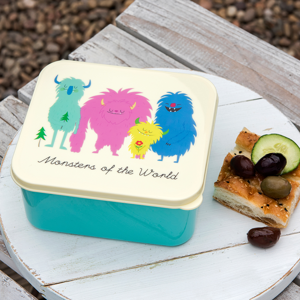 MONSTERS OF THE WORLD LUNCH BOX ﻿Rex London