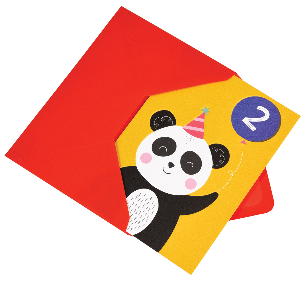 PANDA 2ND BIRTHDAY CARD | ﻿Rex London