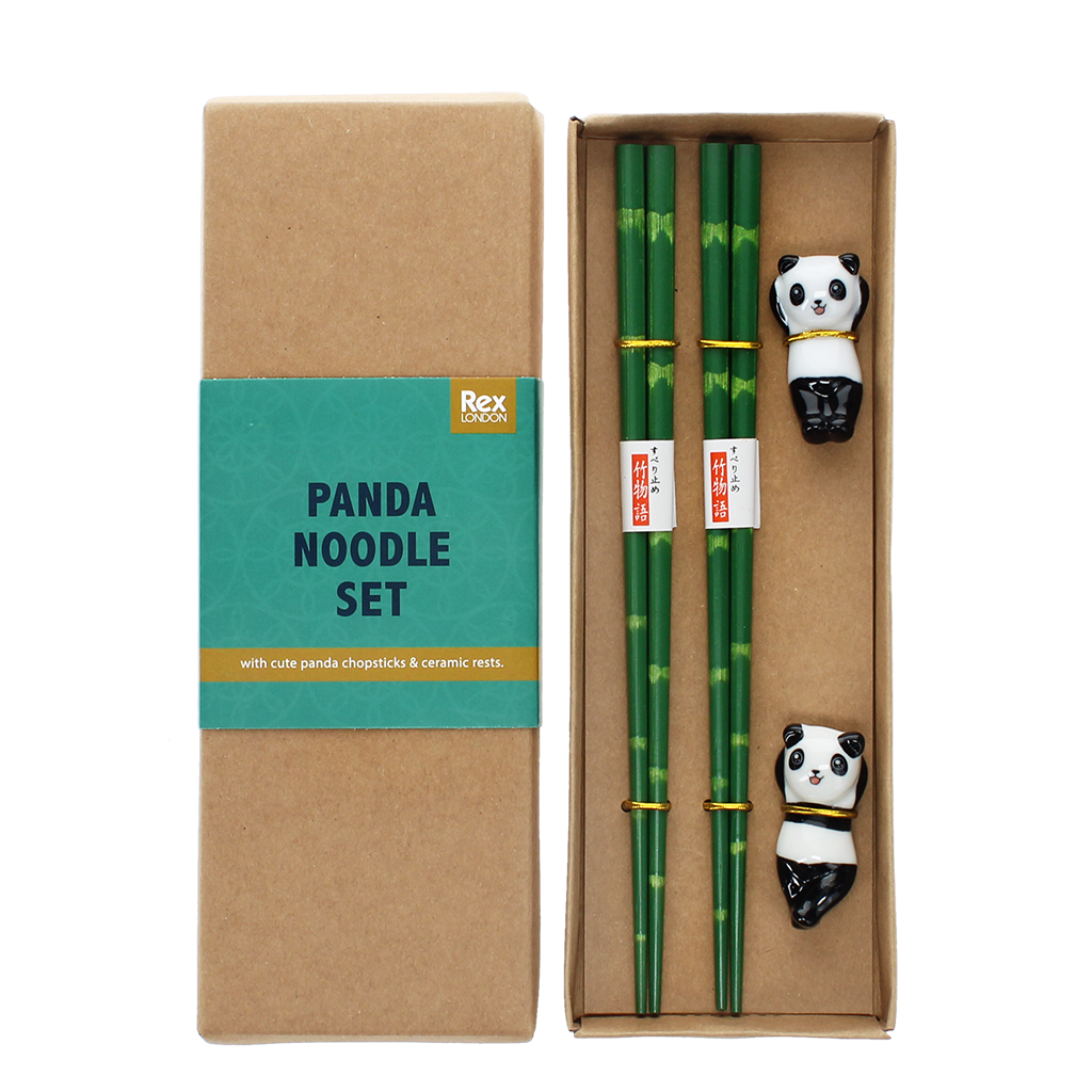 Chopsticks and rests set - Panda | ﻿Rex London