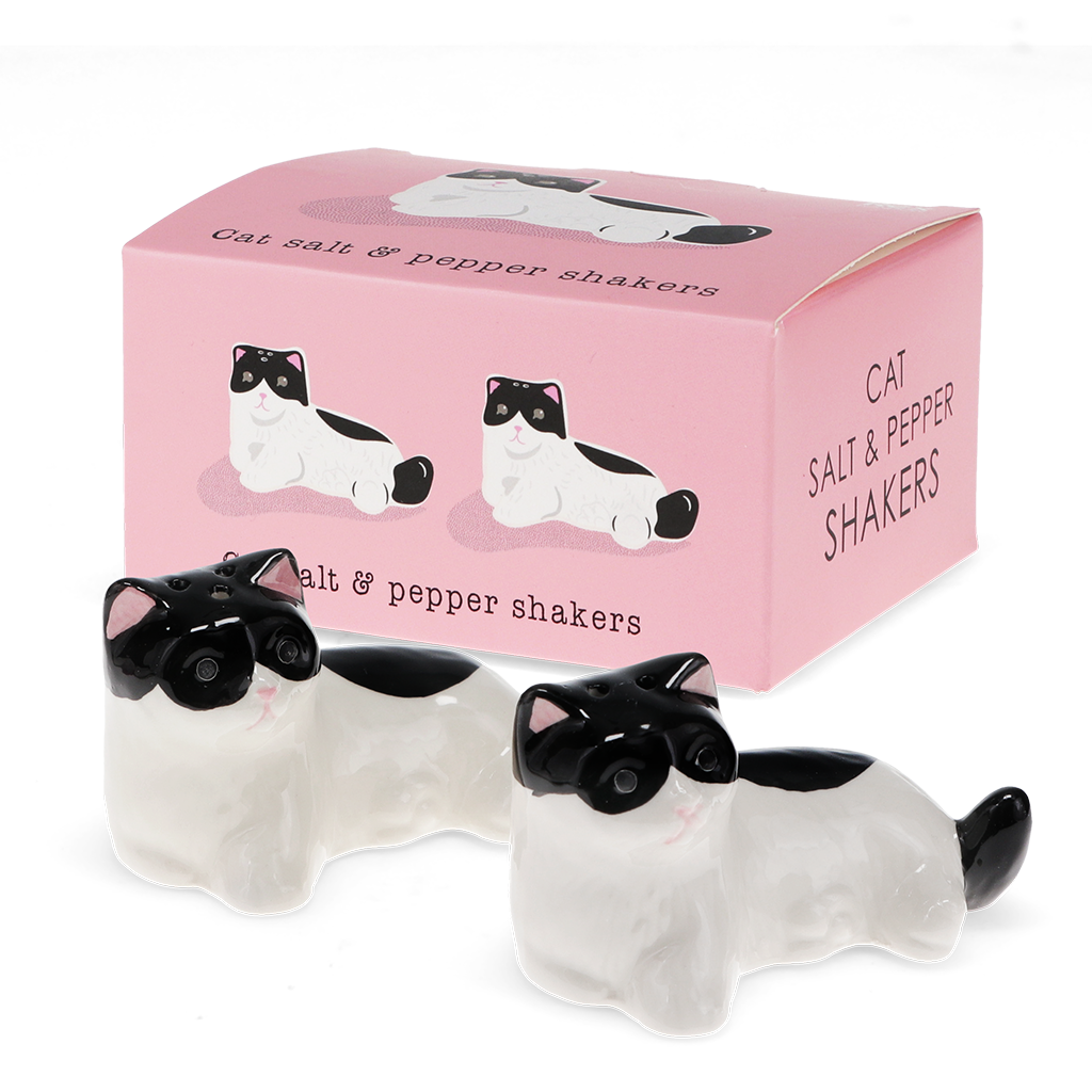 Ceramic salt and pepper shakers - Cats | ﻿Rex London