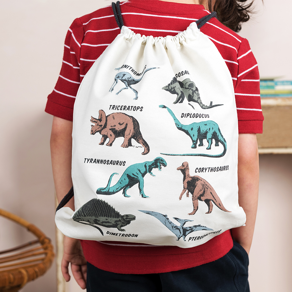 Children's drawstring bag - Prehistoric Land | Rex London