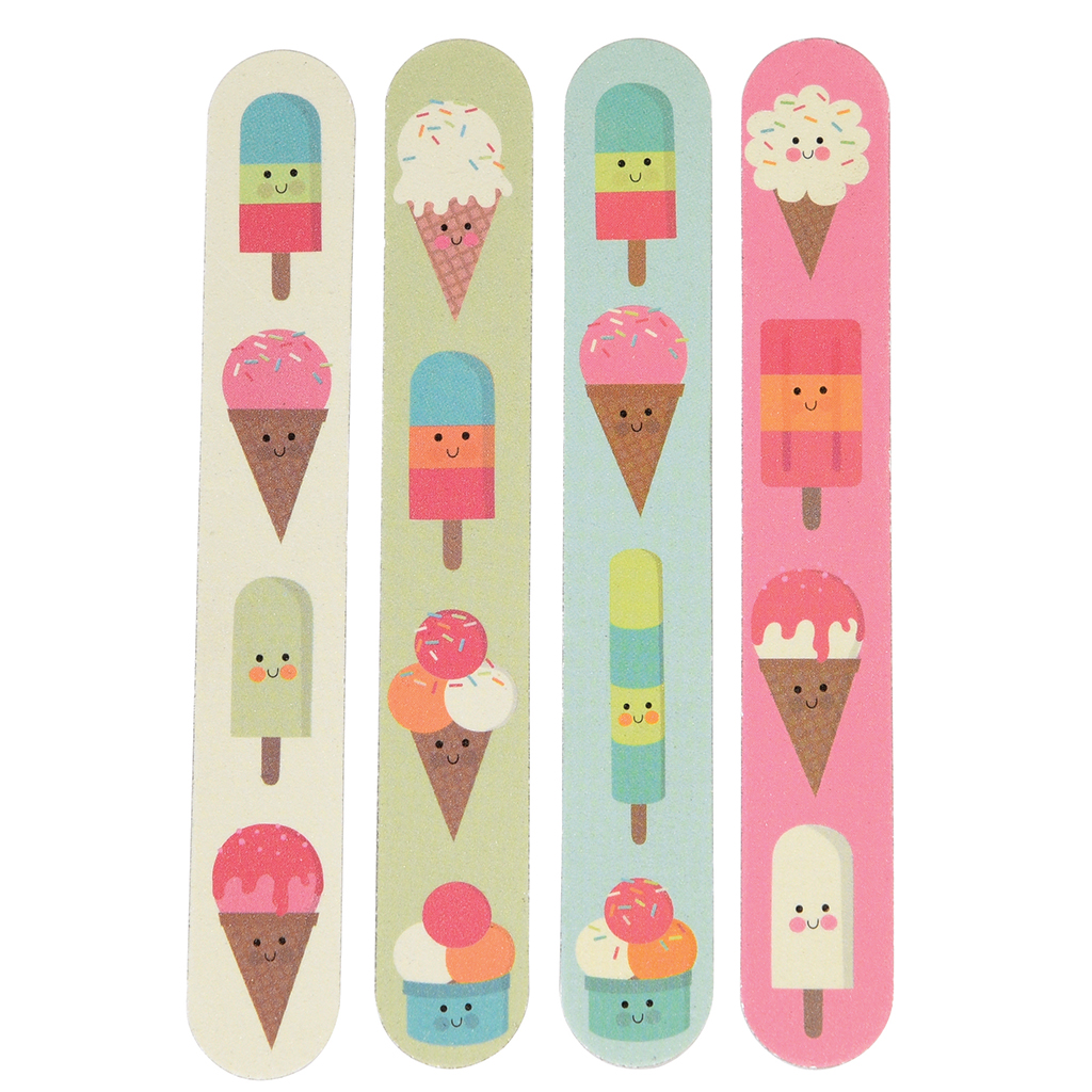 SET OF 4 ICE CREAM NAIL FILES | ﻿Rex London