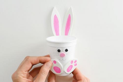 Foam cup bunnies