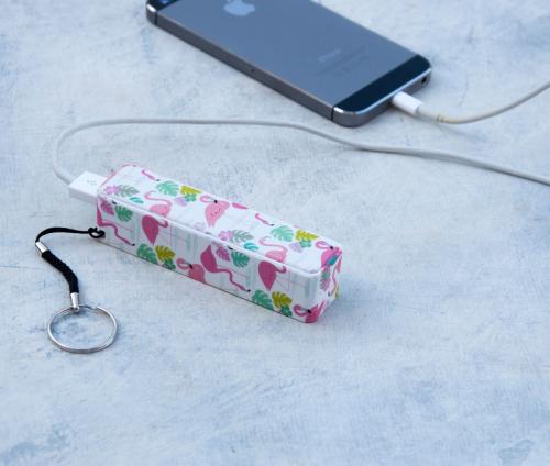battery power, charger, flamingo, flamingo print, flamingo charger, phone charger, charger