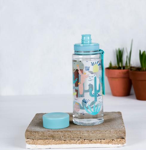 water bottle, fitness, running, travel essentials, water bottle, gift ideas, cactus, cactus print, cactus trend