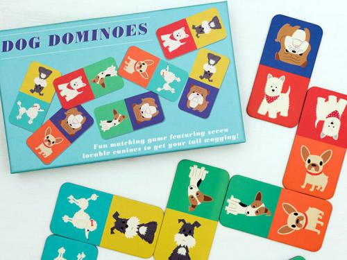 dog, dominoes, picture dominoes, picture game, gift, gift ideas, travel , travel accessories, 
