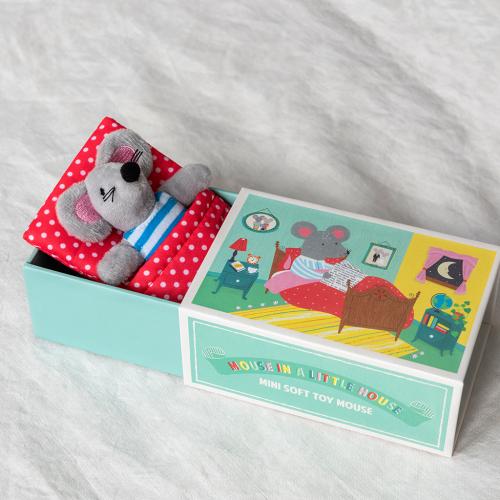 Mouse in a house little house soft toy