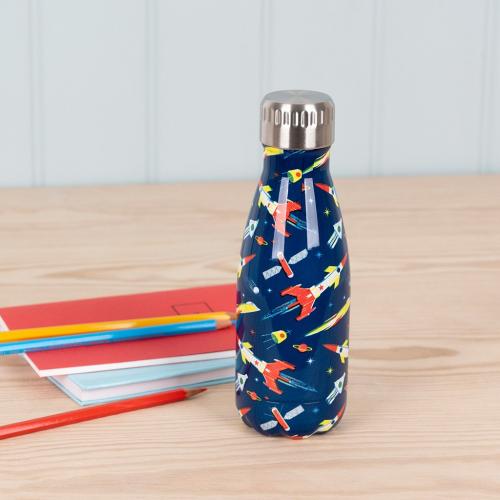 Space Age stainless steel water bottle