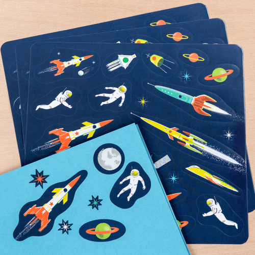 Space Age stickers