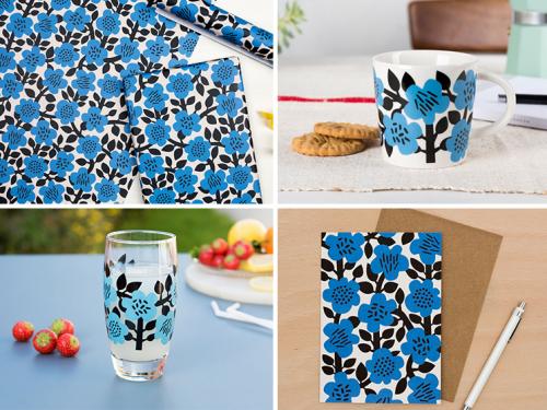 floral, glass, wrapping paper, homeware, home, new, 2018