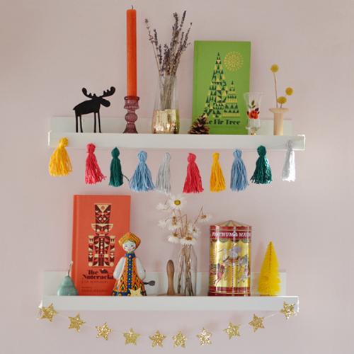 Christmas Decor For Less tassel garlands