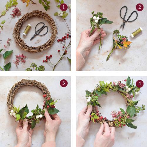 Christmas decor foraged wreath tutorial 