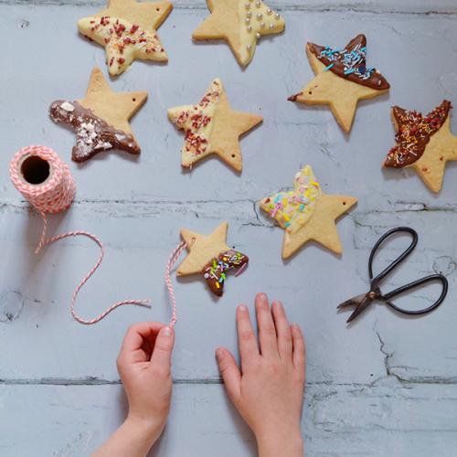 Christmas shortbread cookies decor