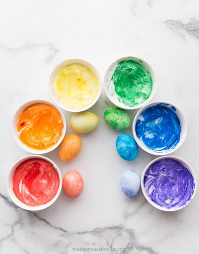 Cool whip Easter eggs