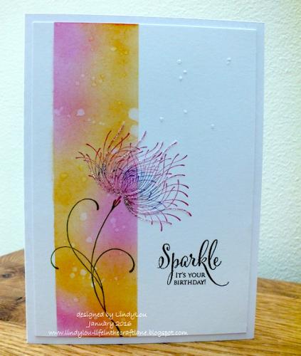 Sparkle birthday card