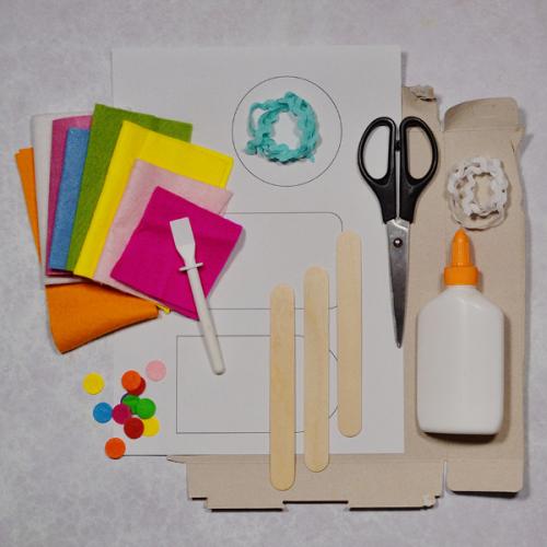 Felt Lollies materials Felt Lollies materials