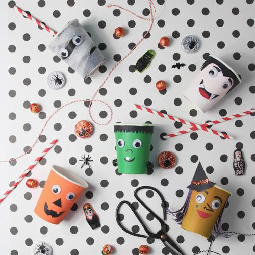 Halloween monster cups - final collection Halloween monster cups - final collection