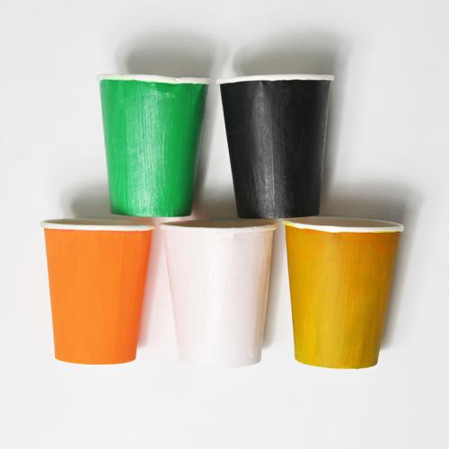 Halloween monster cups - step 1 Halloween monster cups - step 1