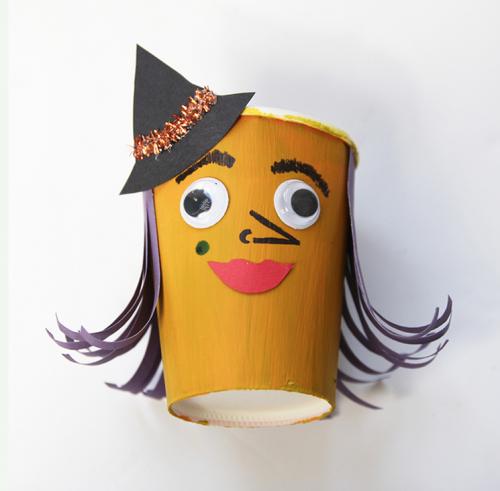 Halloween monster cups - step 8b Halloween monster cups - step 8b