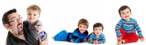 Blogger Henry and kids