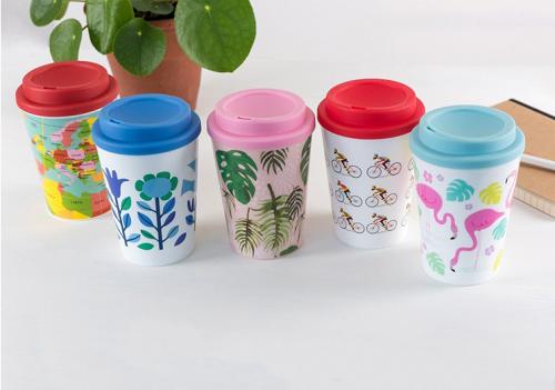 New range of plastic travel mugs