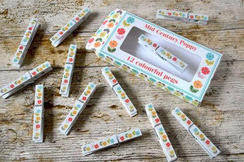 poppy clothes pegs