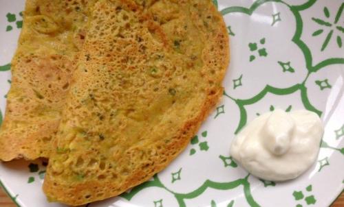 Indian-style chickpea Pudla pancakes