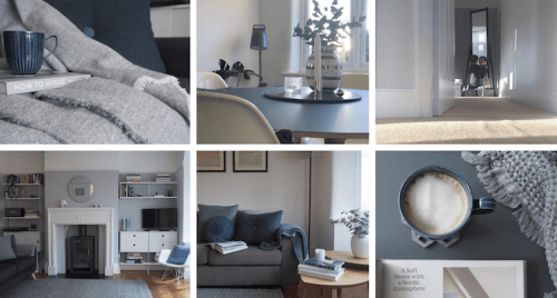 grey and blue scandi-style interior collage from nordicnotes