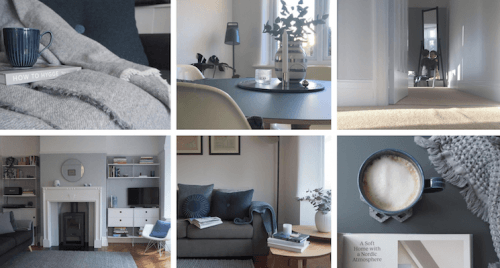 Scandi Style Interior collage from Nordic Notes grey and blue scandi-style interior collage from nordicnotes