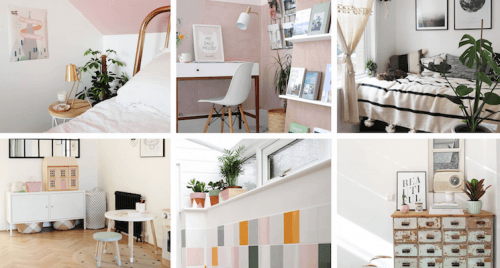 Scandi Style Interior collage from Patchwork Harmony colourful scandi style interior collage from patchwork harmony