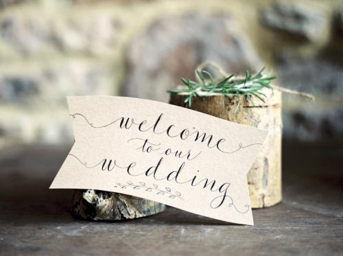 welcome to our wedding