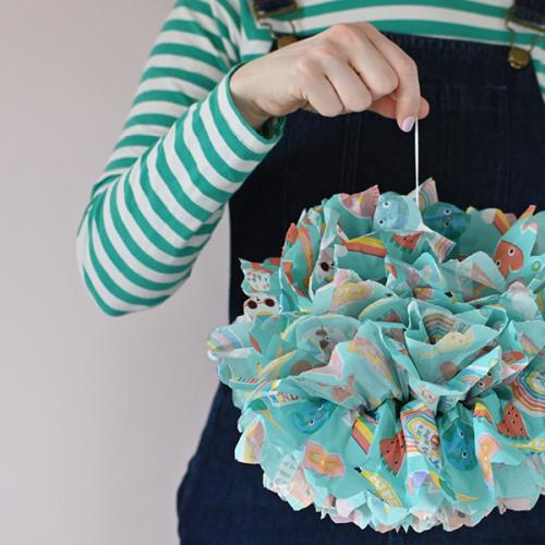 Tissue paper pom-pom  Tissue paper pom-pom