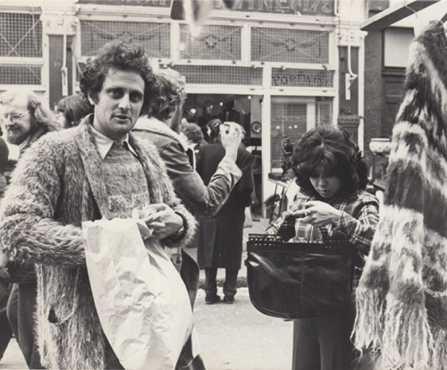 Co-founder Eri selling on Portobello Road Co-founder Eri selling on Portobello Road