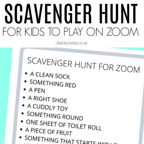 zoom scavenger hunt