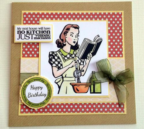 Kitchen birthday card