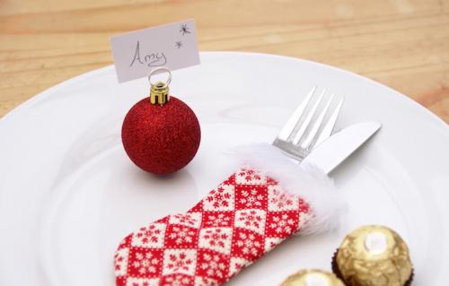 bauble place card