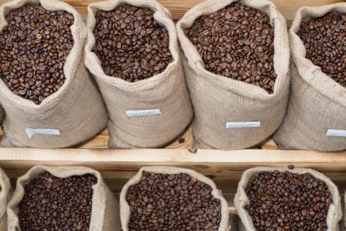 bags of coffee beans