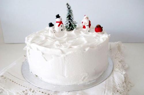 Iced Christmas cake