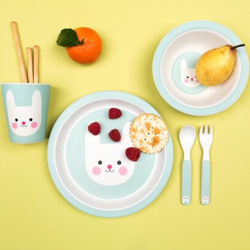 Bonnie the Bunny bamboo tableware