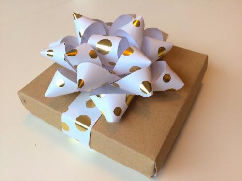 Attach to your gift with double-sided sticky tape