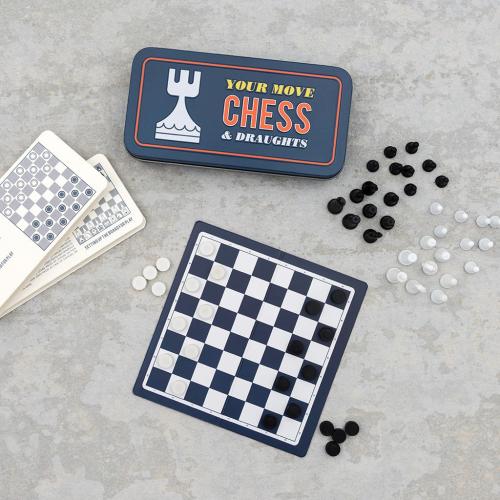 Travel chess and draughts