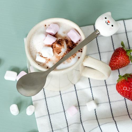 Cookie the Cat hot chocolate spoon